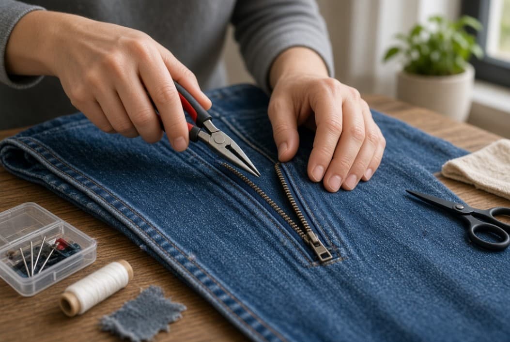 How to Fix a Loose Button or Zipper at Home