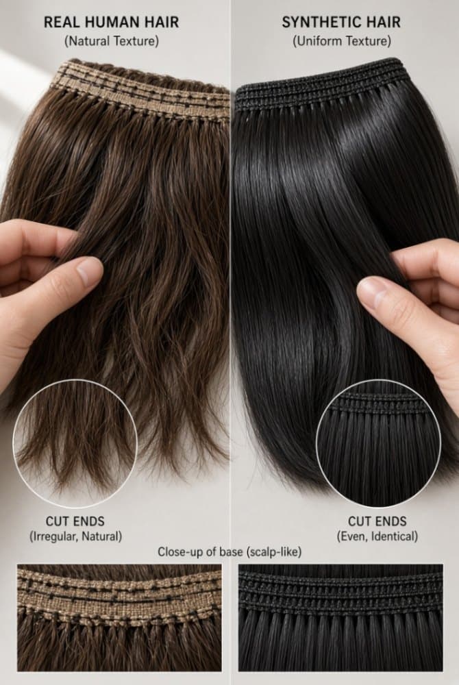 How to Tell Real Human Hair From Synthetic Before Buying